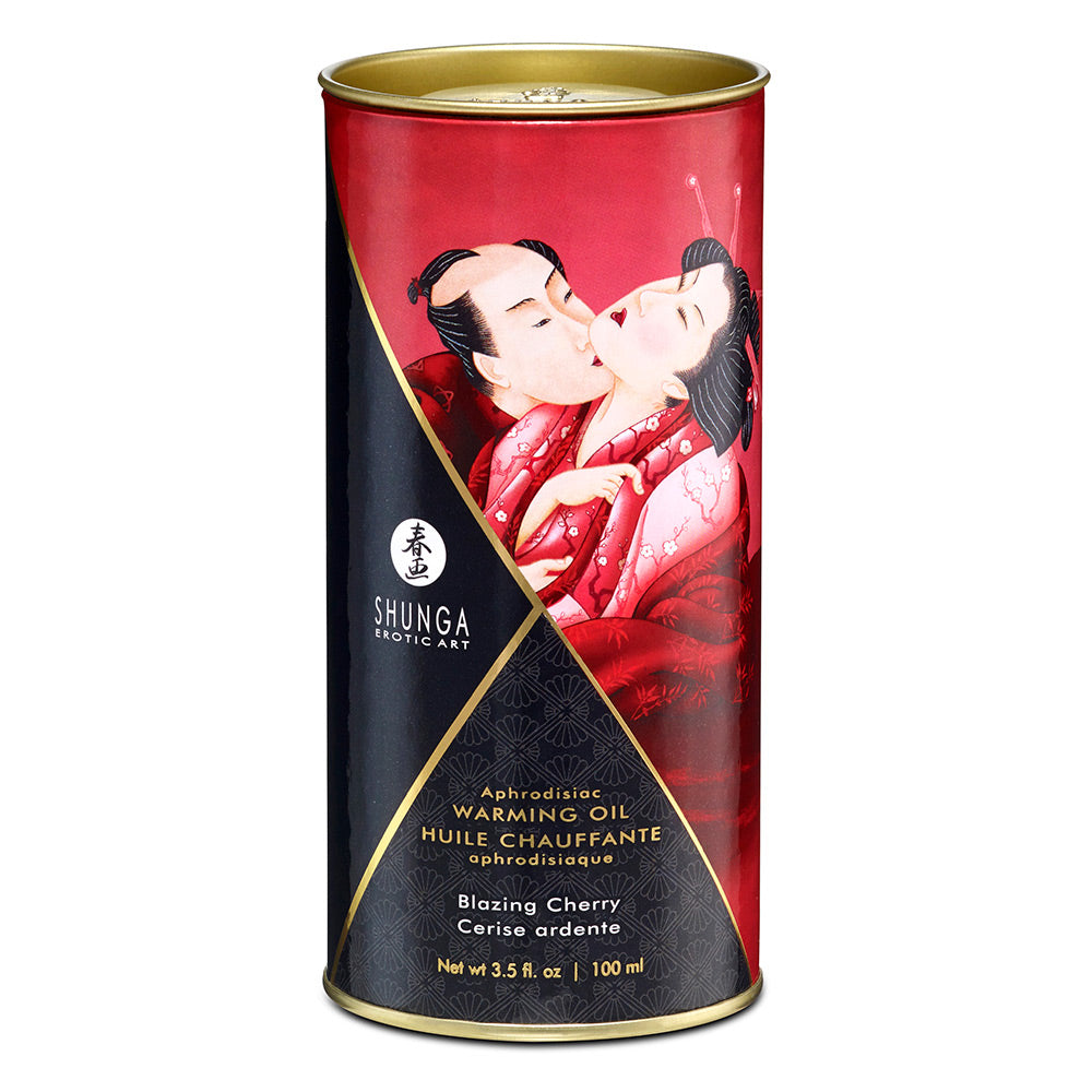 Huile de massage cerise ardente
