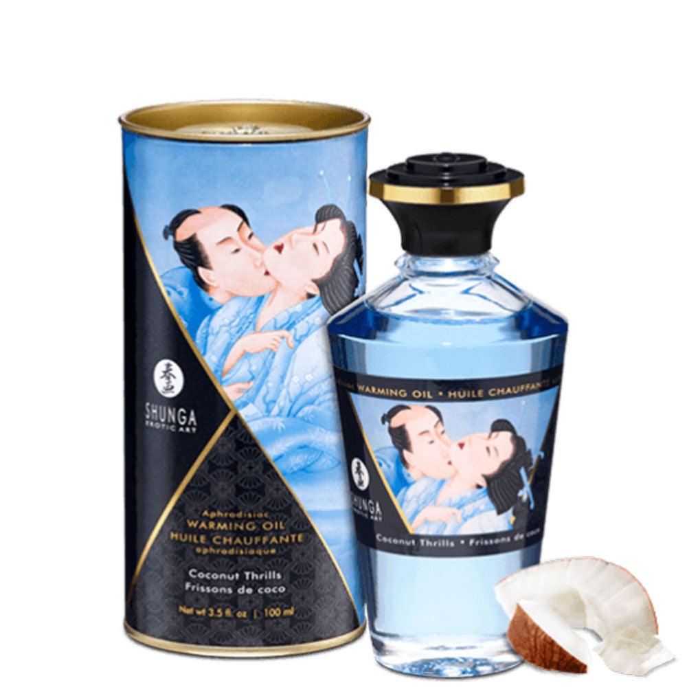 Huile de massage chauffante - Frissons de coco